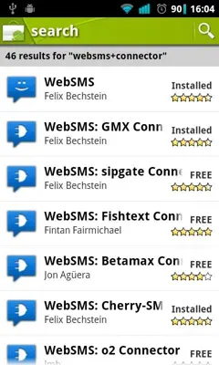 WebSMS android App screenshot 0