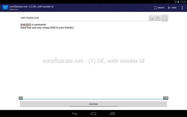 WebSMS android App screenshot 4